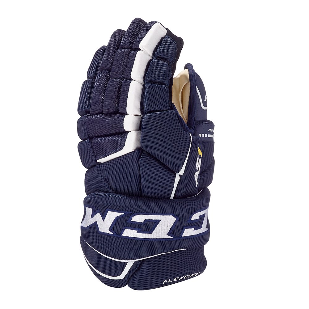 Перчатки игрока HGAS1 JR CCM TACKS Prot Gloves Navy/White