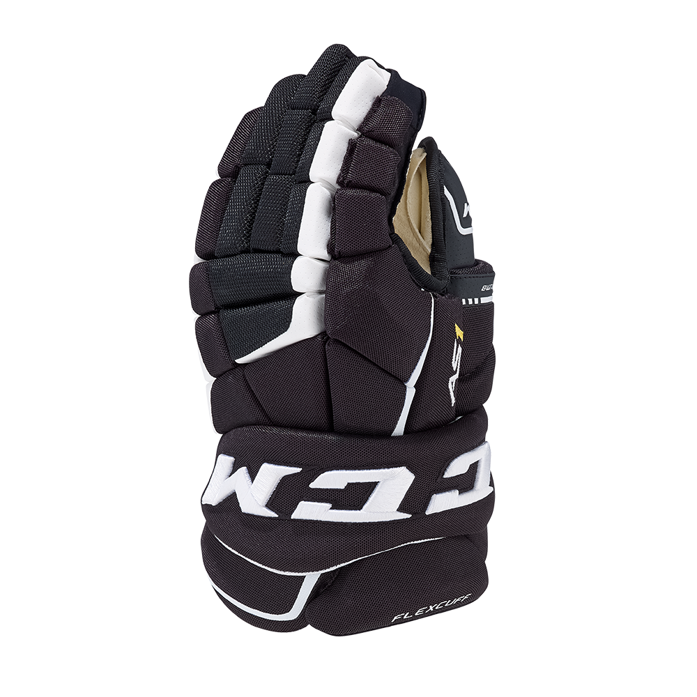 Перчатки игрока HGAS1 JR CCM TACKS Prot Gloves Black/White