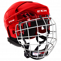 Шлем игрока с маской HT50C CCM HF HELMET COMBO SR Red